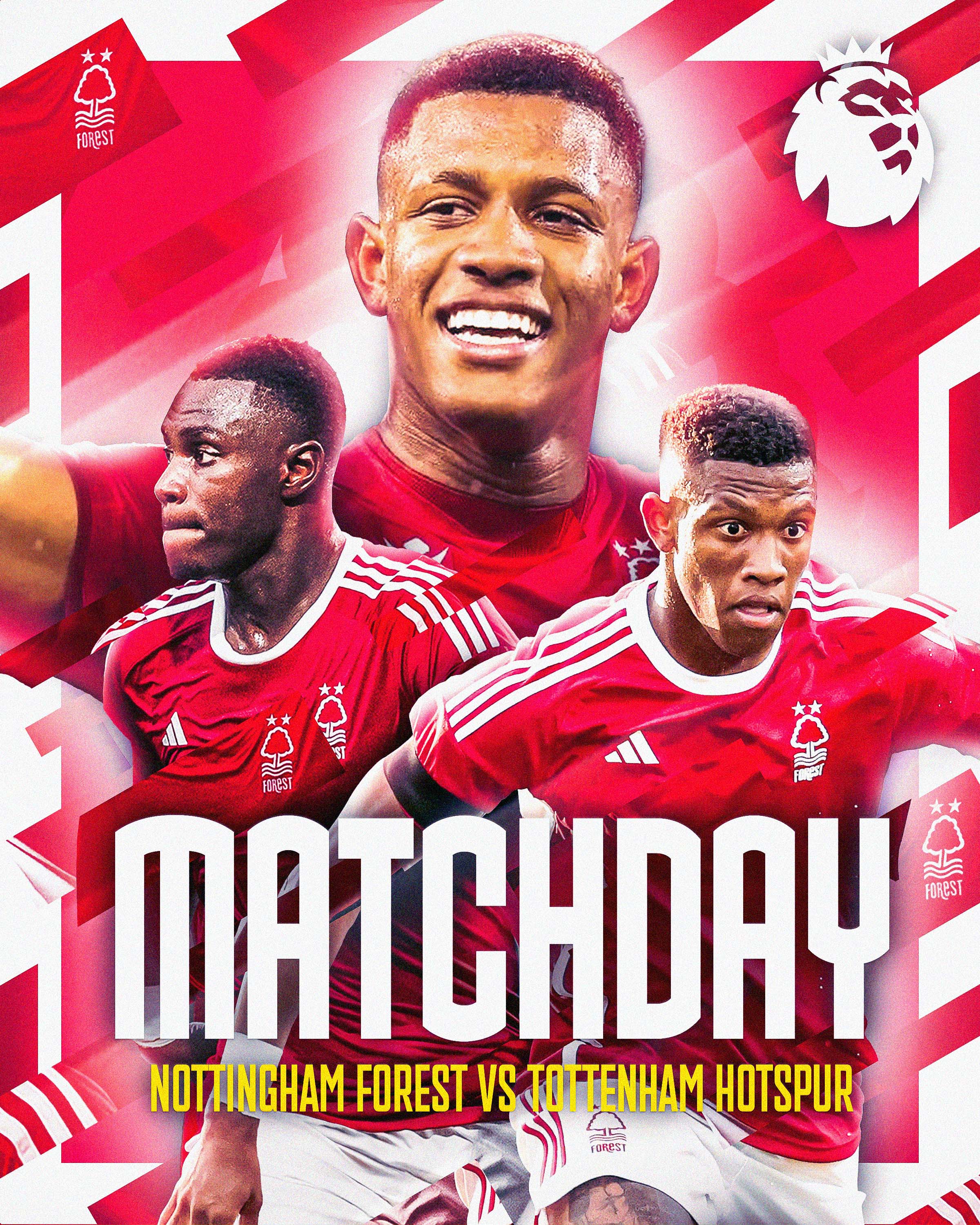 Nottingham Forest vs Tottenham football graphic