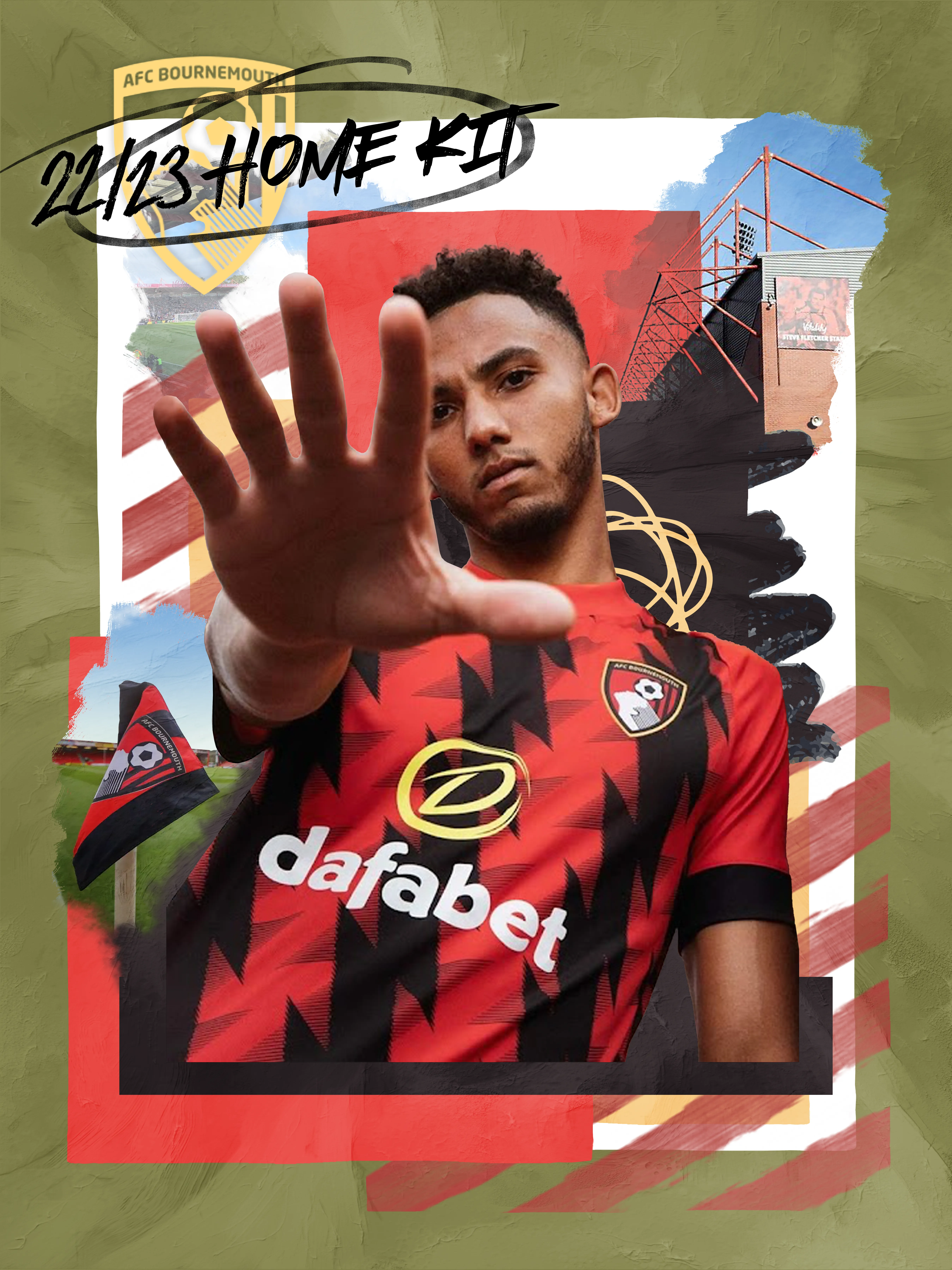 AFC Bournemouth home kit launch poster