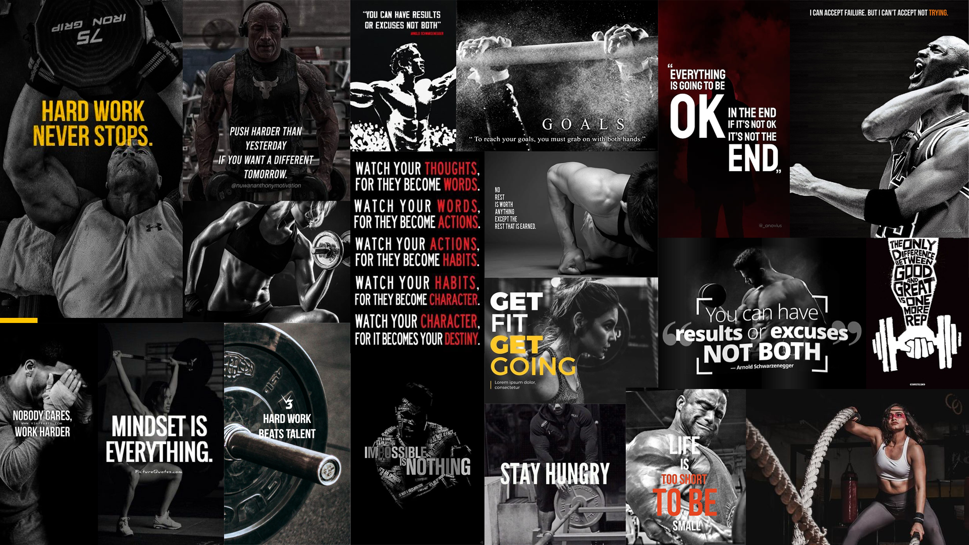 Training days poster moodboard