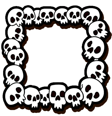 Skulls border