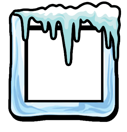 Snowy ice border