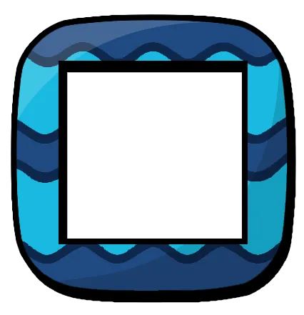 Blue Easter egg border