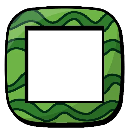 Green Easter egg border