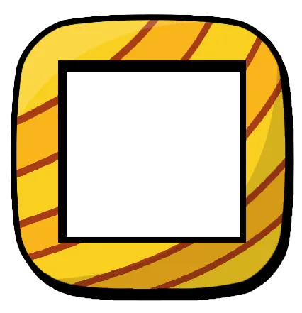 Yellow Easter egg border