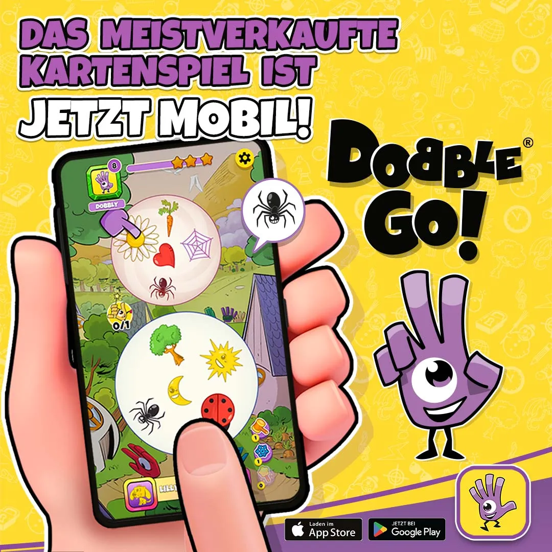 German localised Dobble Go! advertisement