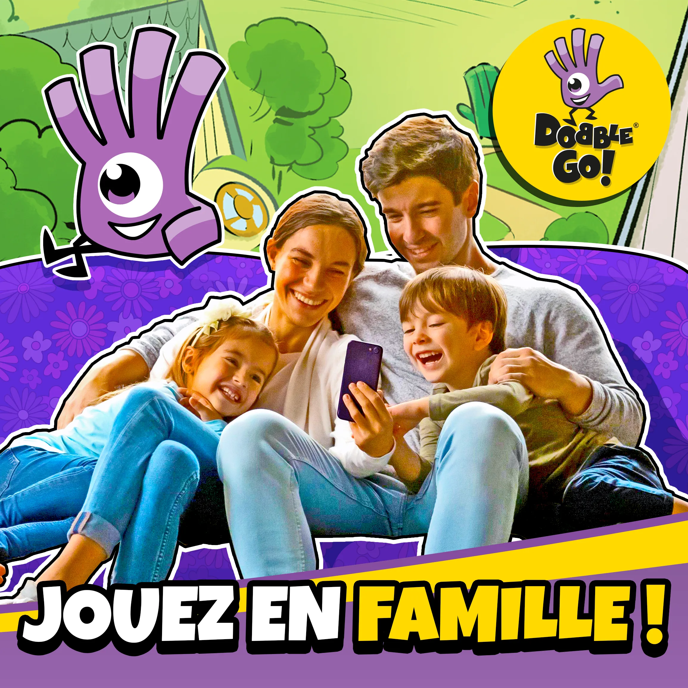French localised Dobble Go! advertisement