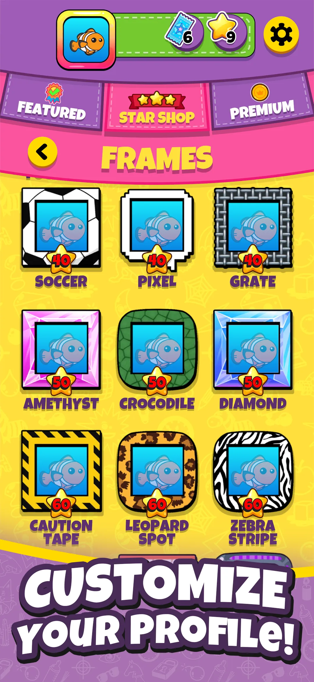 Dobble Go! app game screen, view two