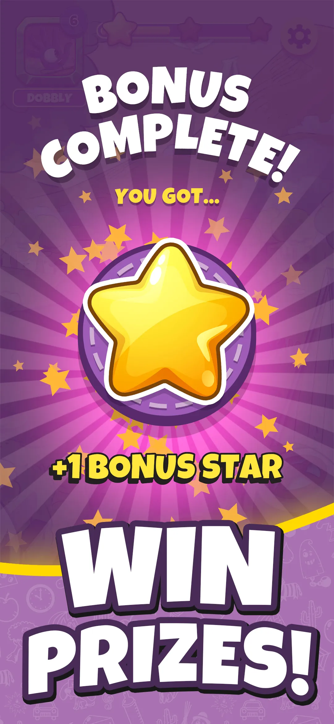 Dobble Go! app game screen, view three