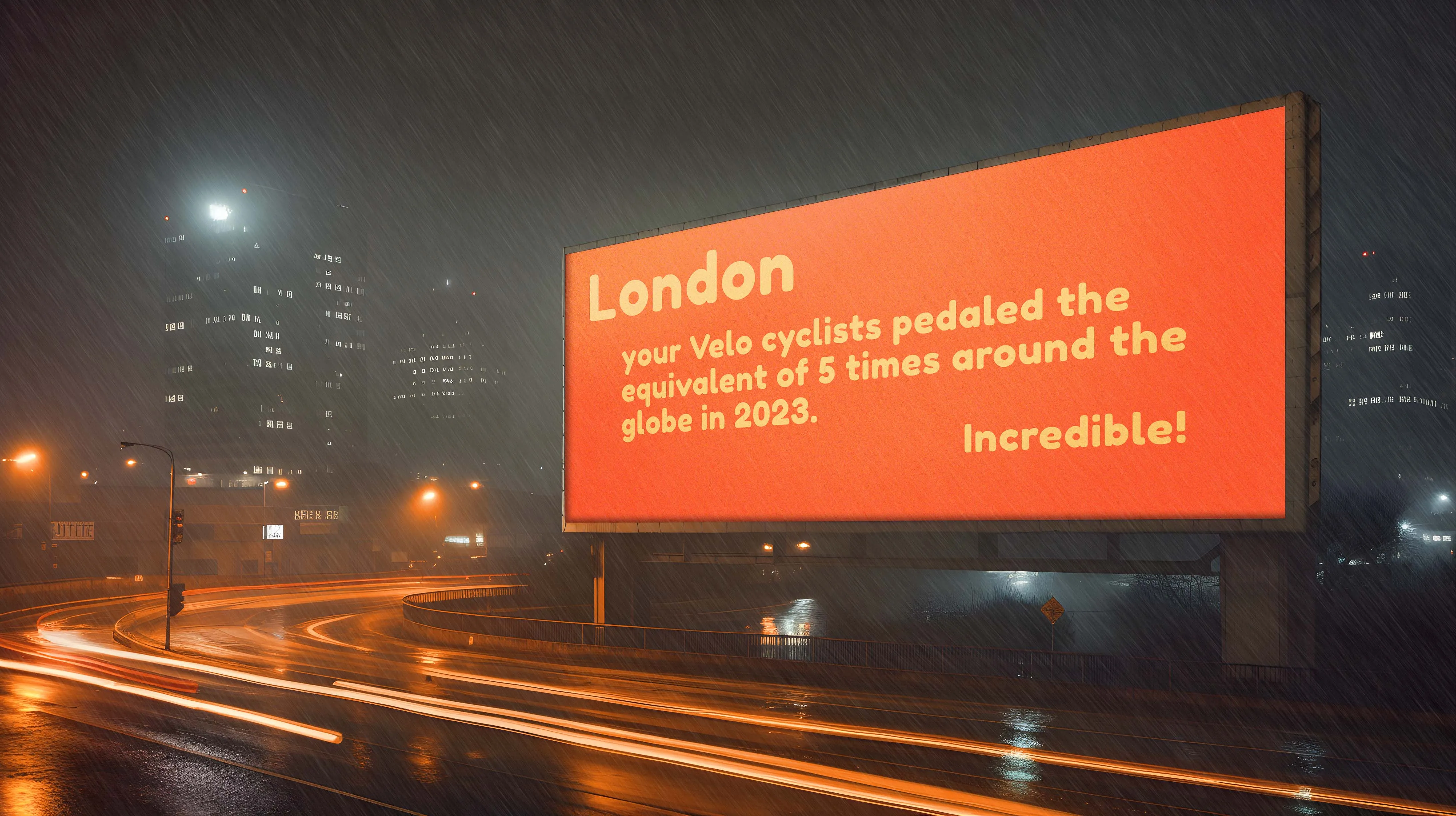 Velo outdoor billboard advertisement mockup 5