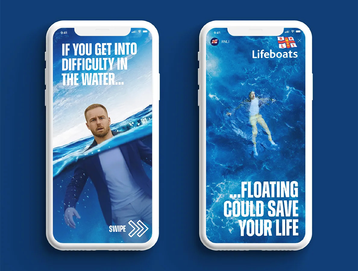 RNLI Float to Live campaign poster design