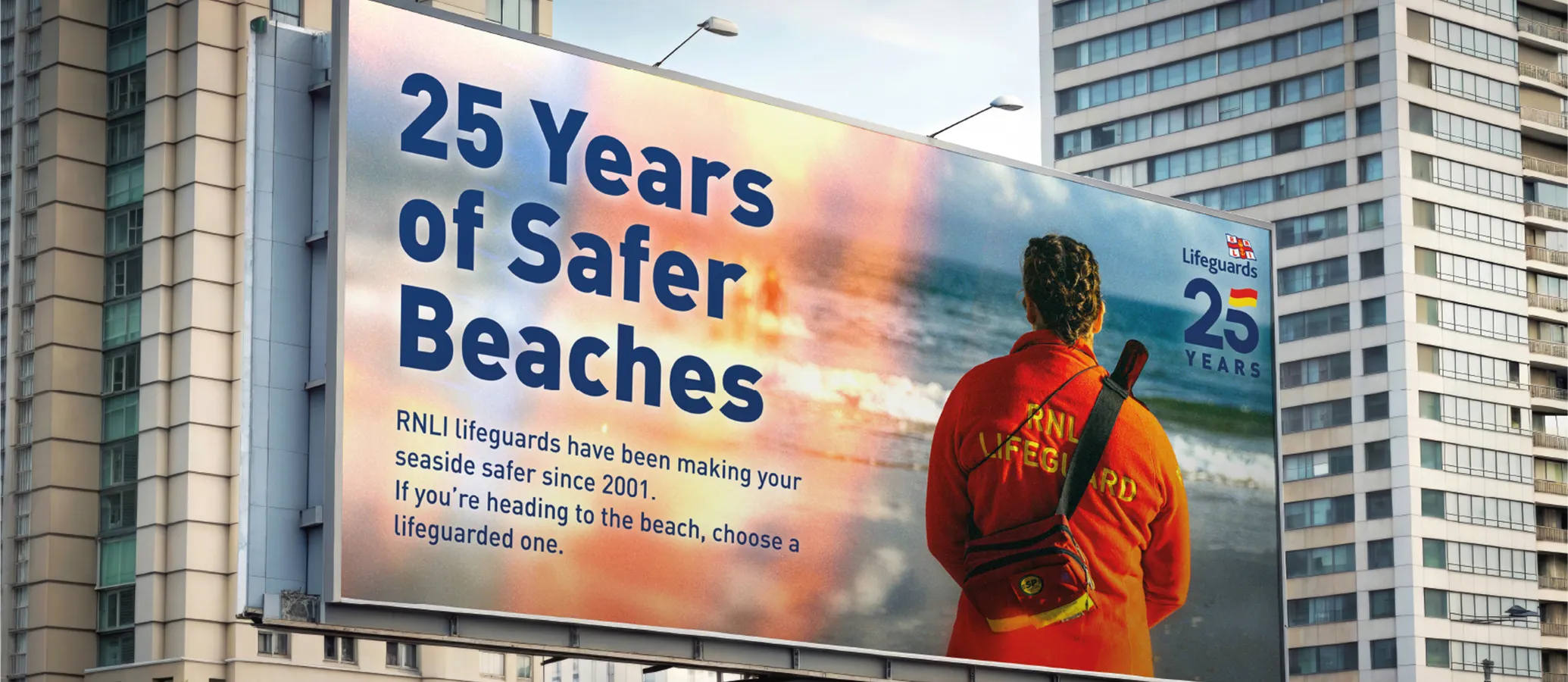 RNLI nostalgic retro ad mockup