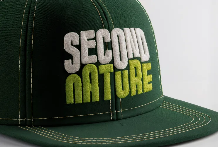 Second Nature hat mockup