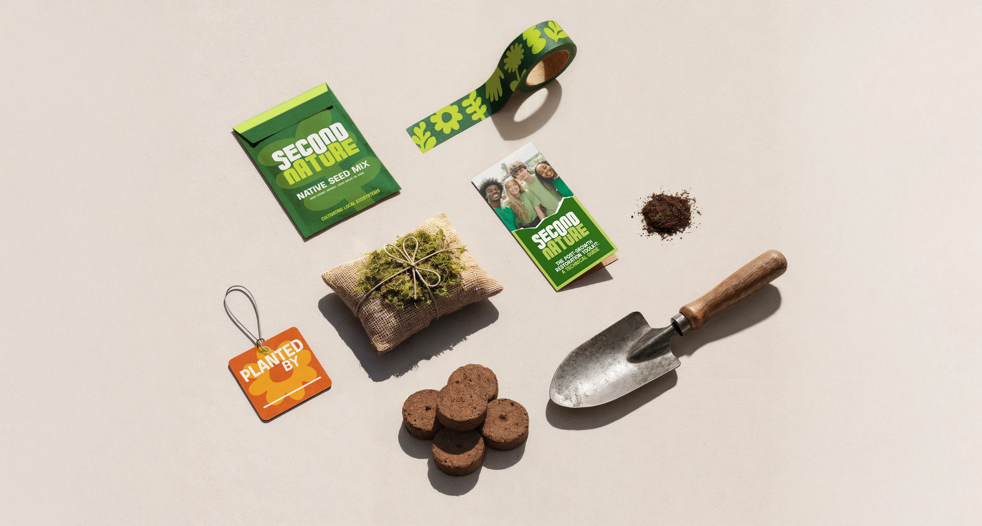Second Nature brand toolkit spread