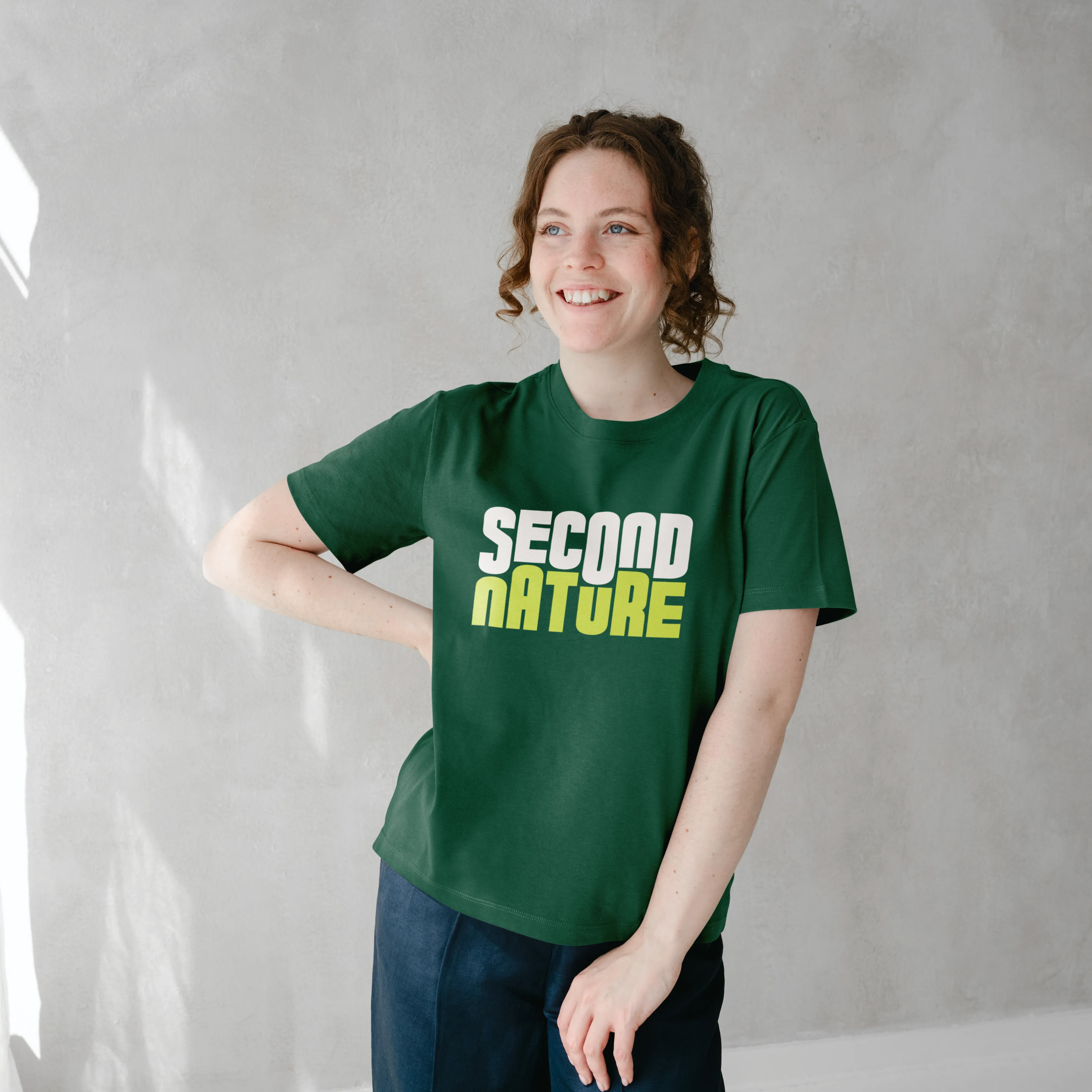 Second Nature branded t-shirt mockup