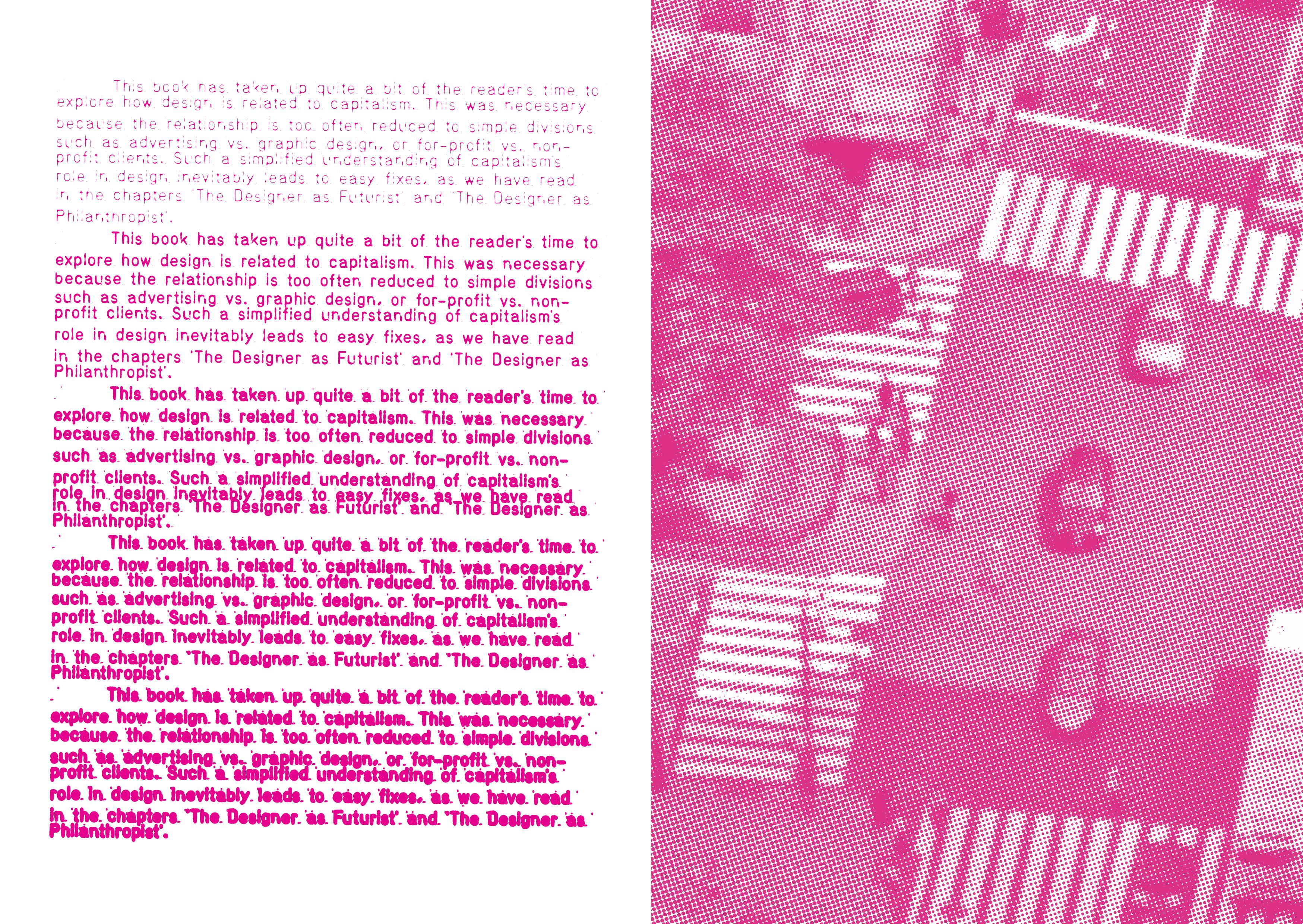 Post-modernist zine — spread 1