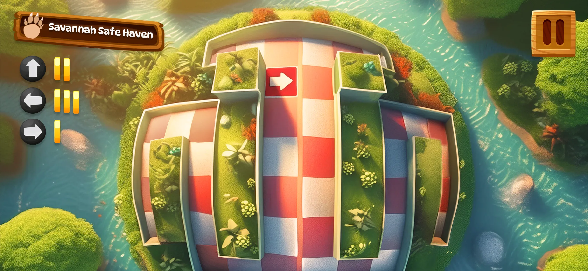 Pangolin app main game screen